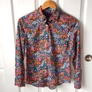 RARE J Crew Liberty floral shirt